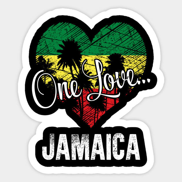 One Love Jamaica Trip To Jamaica Sticker Teepublic